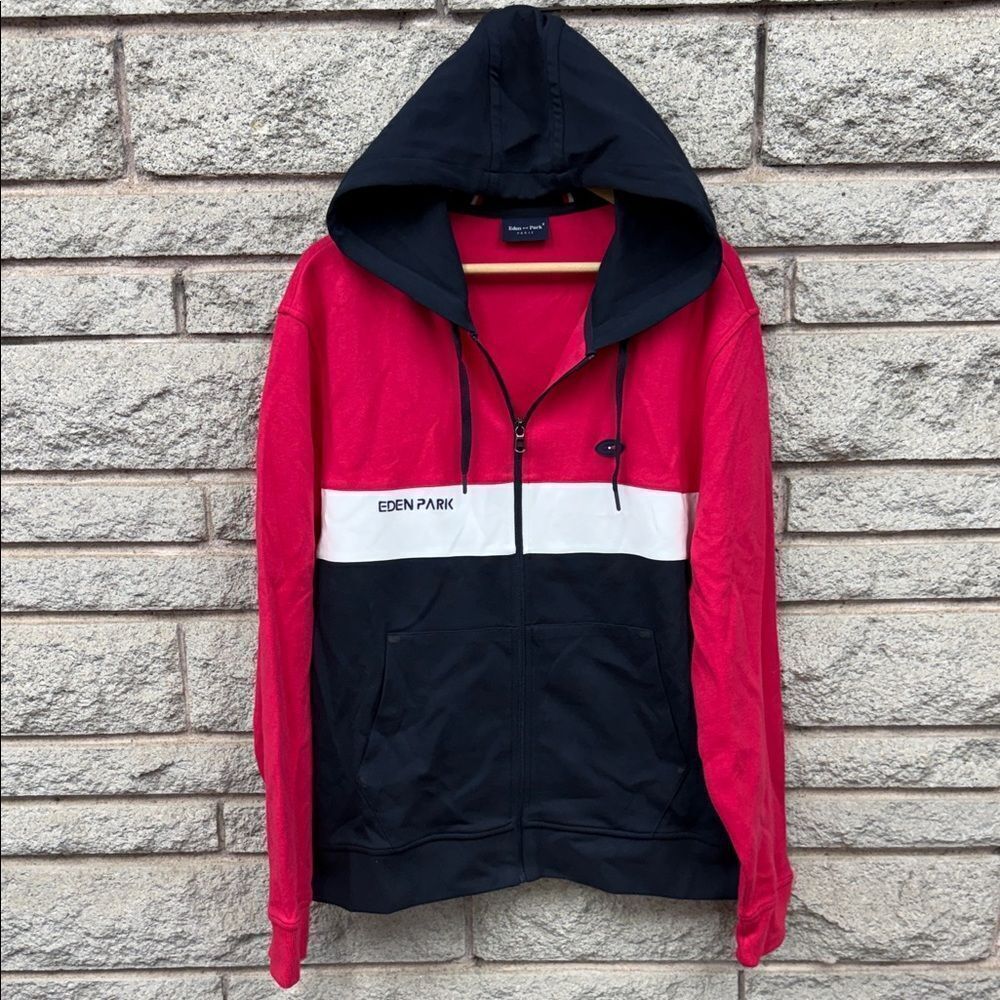 Men's Eden Park Paris Red and Black Jacket